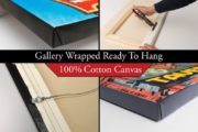Gallery wrapped ready to hang 100% cotton canvas